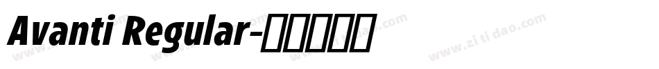 Avanti Regular字体转换